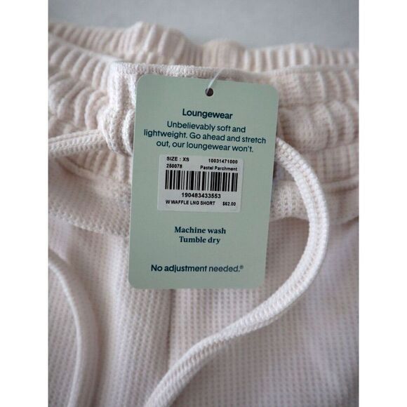 Tommy John Women Sz XS Pastel Parchment/Beige Zen Waffle Lounge Sleep Shorts - Picture 4 of 8